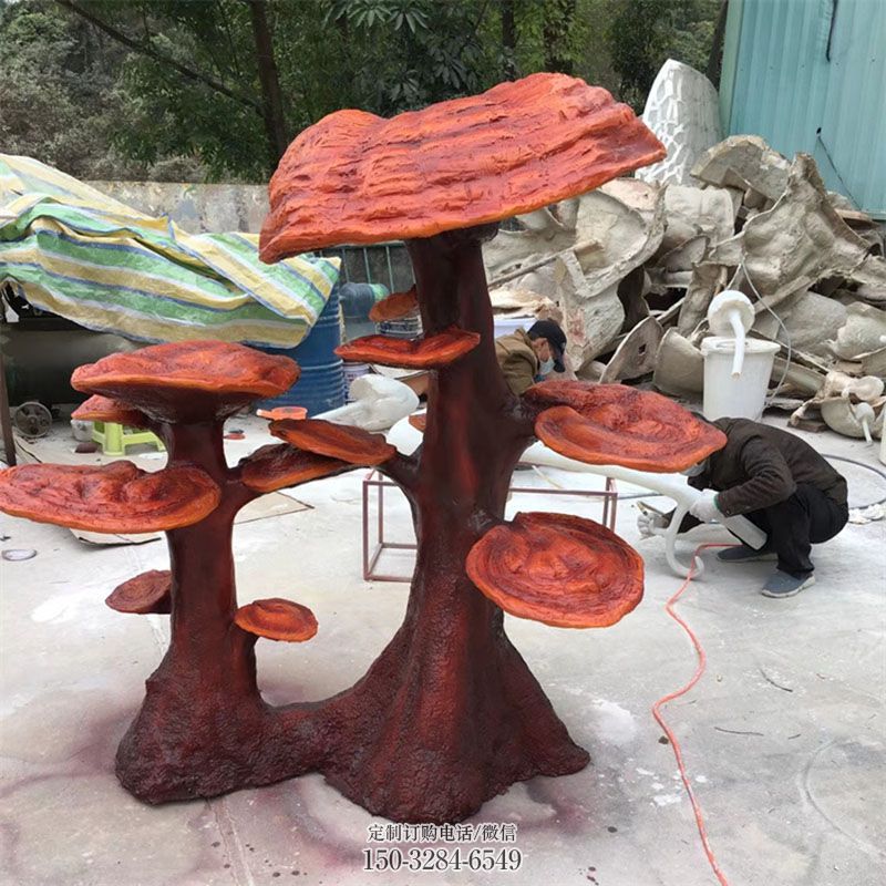 酒店灵芝雕塑 广场景观雕塑供给 社区果蔬雕塑常用
