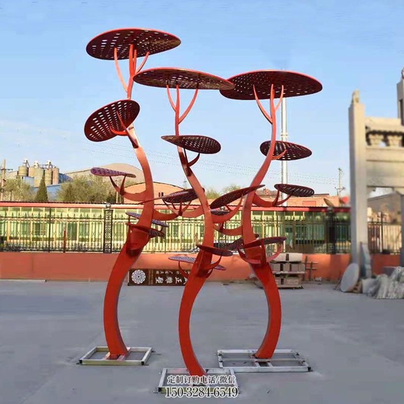 灵芝雕塑抽象 园林景观雕塑摆件订做 园林果蔬雕塑摆件订做