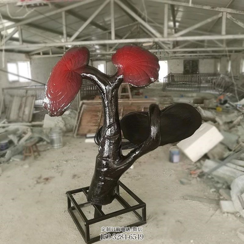 艺术灵芝雕塑 景区景观雕塑优选 户外果蔬雕塑供给