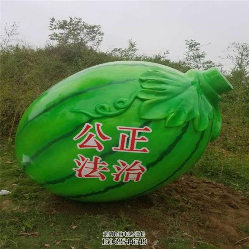 白菜雕塑抽象 公园景观大白菜雕塑供求 烤漆果蔬雕塑制造商