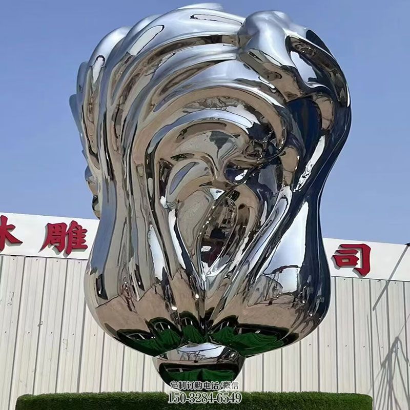 白菜雕塑底座 大白菜雕塑主题定做 广场景观果蔬雕塑供给