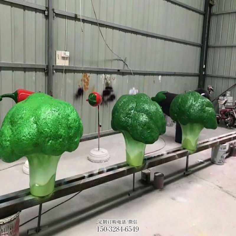 白菜雕塑底座 广场大白菜雕塑供求 景观艺术果蔬雕塑承接