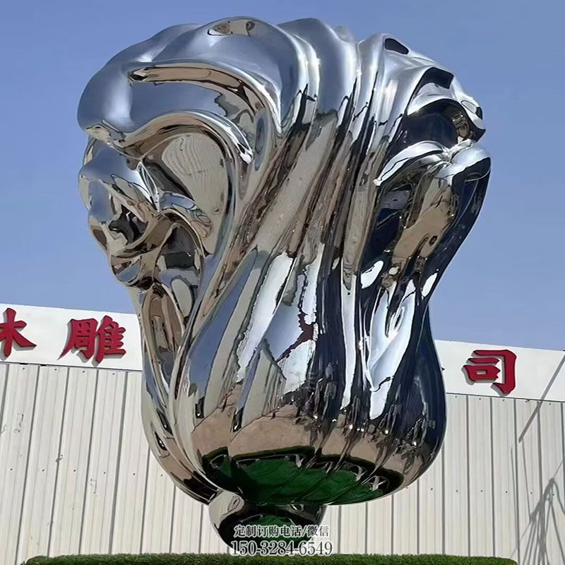 各类白菜雕塑 大白菜雕塑主题定做 门口果蔬雕塑订做