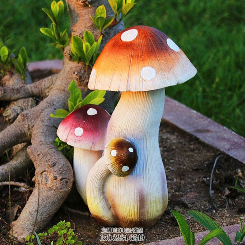 蘑菇雕塑工艺 雕塑工艺服务商 户外果蔬雕塑供给