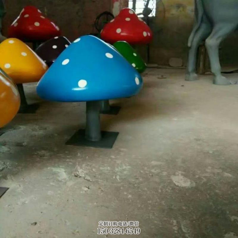 蘑菇雕塑环形 雕塑定制预定 景观艺术果蔬雕塑承接