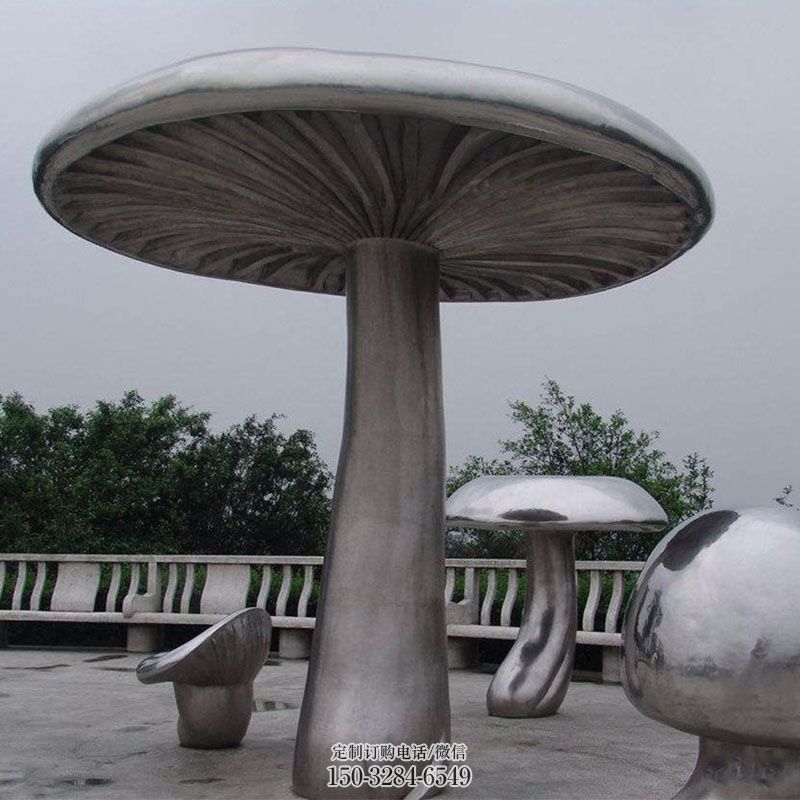 小蘑菇雕塑 雕塑底座订做 各类果蔬雕塑标准